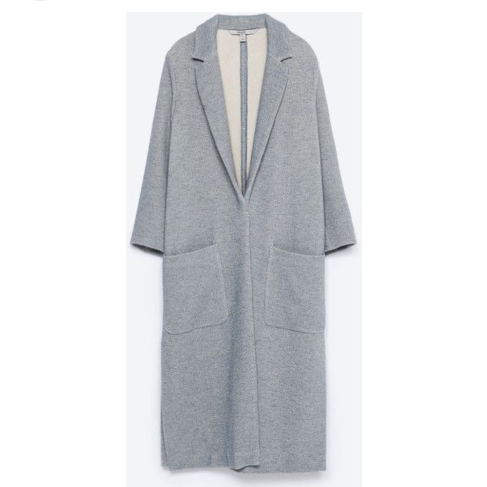 Zara Light Blue Trench Coat